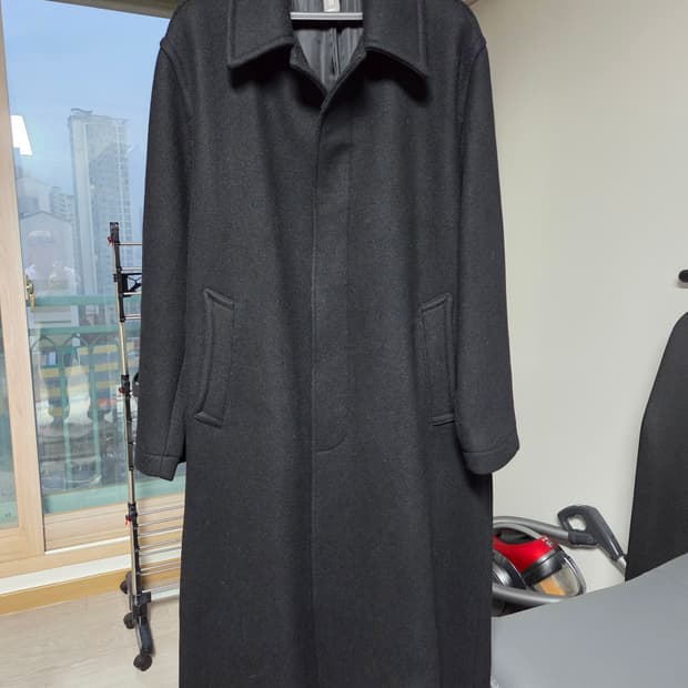 [S] 언어펙티드 오버사이즈드 싱글 코트 블랙