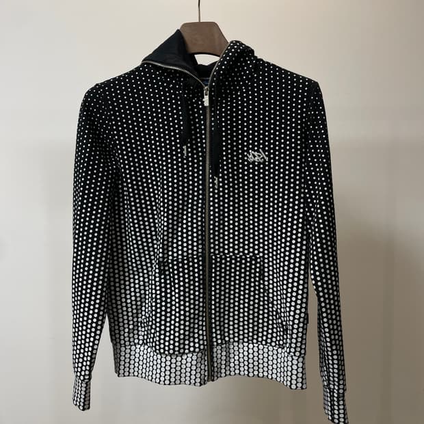 (90) 마자플라바 토트 땡땡이 후드 집업