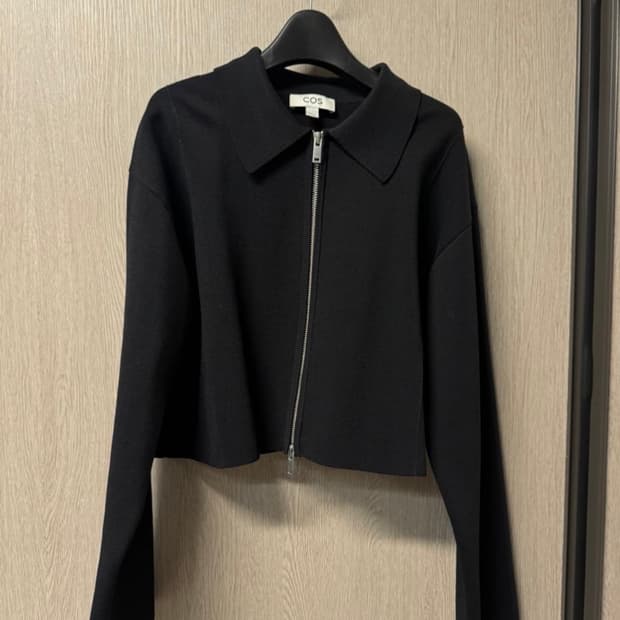 COS 코스 크롭 밀라노 니트 자켓