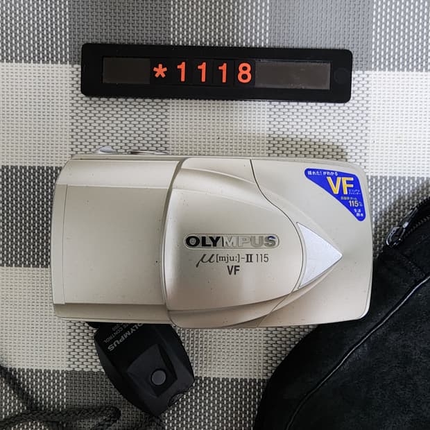 올림푸스 뮤 2 줌 115 VF 필름카메라 파우치포함