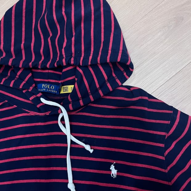POLO Ralph Lauren Stripe Hood(NAVY/RED)