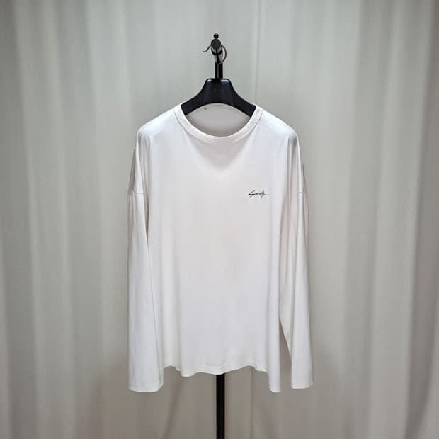 (택포) 송지오옴므 롱슬리브 화이트 티셔츠 105 B999