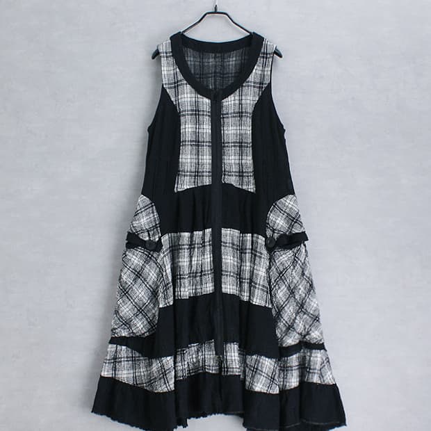 E-clat _ zip up sleeveless ops