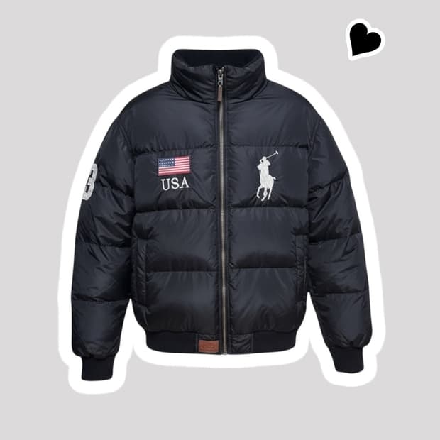 폴로 랄프로렌 빅폴로니 성조기 패딩