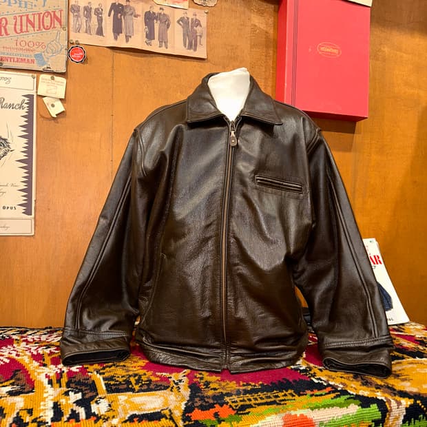 ( XL-2XL ) 가죽자켓 레더자켓 워크웨어 아메카지 빈티지가죽