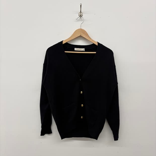 브룩스 브라더스 블랙 캐시미어 가디건 여/M