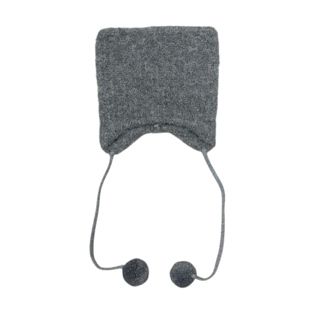 키르시 X 피투 폼폼 니트 비니 모자 그레이