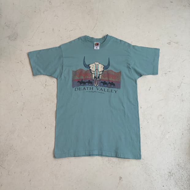 90s USA Death Valley 빈티지 싱글스티치 반팔티 XL