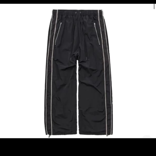 폴리테루 1011나일론 트랙 팬츠 블랙 팝니다.