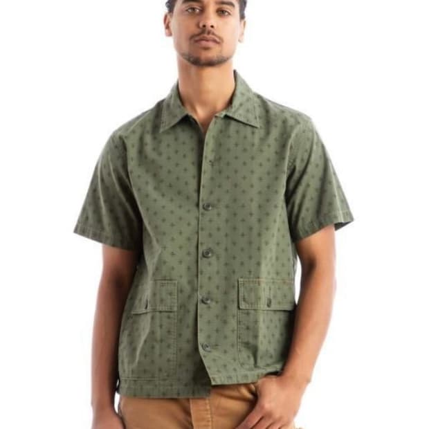 RRL Evanston Ripstop Camp Shirt / L