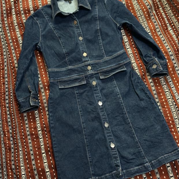 마시모두띠 데님 셔츠 원피스 M