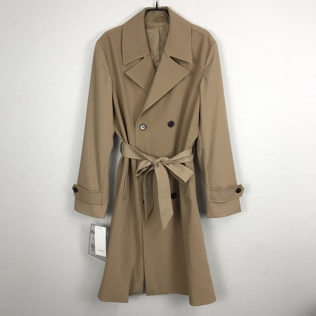 지오지아 ZIOZIA 세미오버핏 더블 트렌치코트 남성95