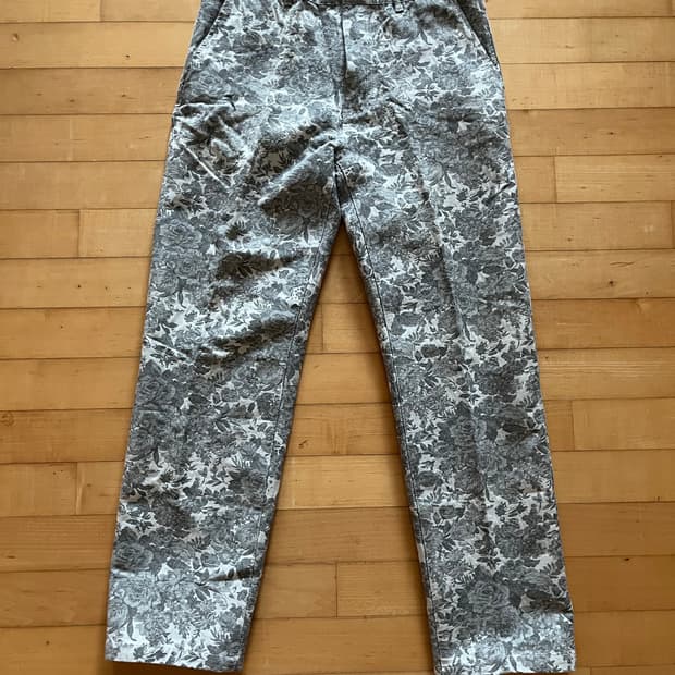 21ss Floral Jacquard Pant Grey