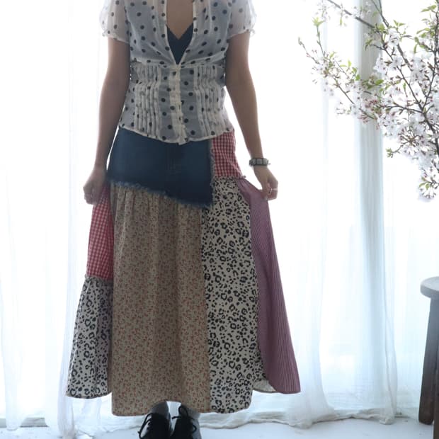 [Freada] Check Docking Skirt (새상품)