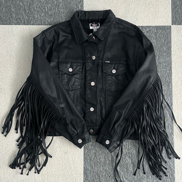 랭글러 X 팬더 프린지 웨스턴 카우보이 자켓 