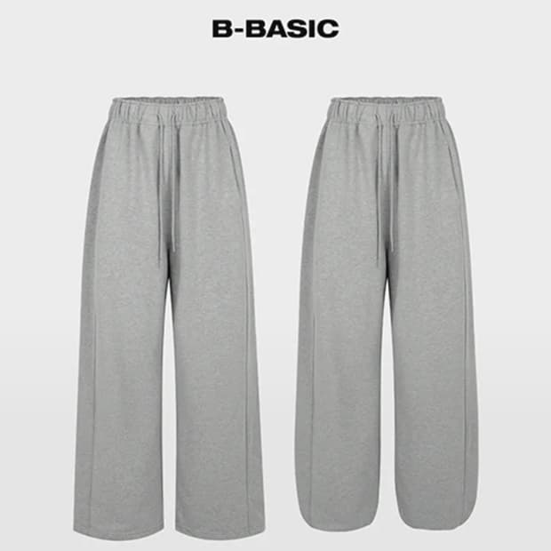 블랙업 b basic 헤비스웨트 와이드 투웨이 팬츠