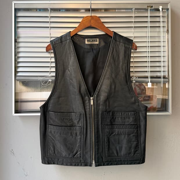 MICHIKO LONDON KOSHINO cowhide vest