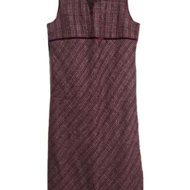 Love mic 버건디 롱 원피스