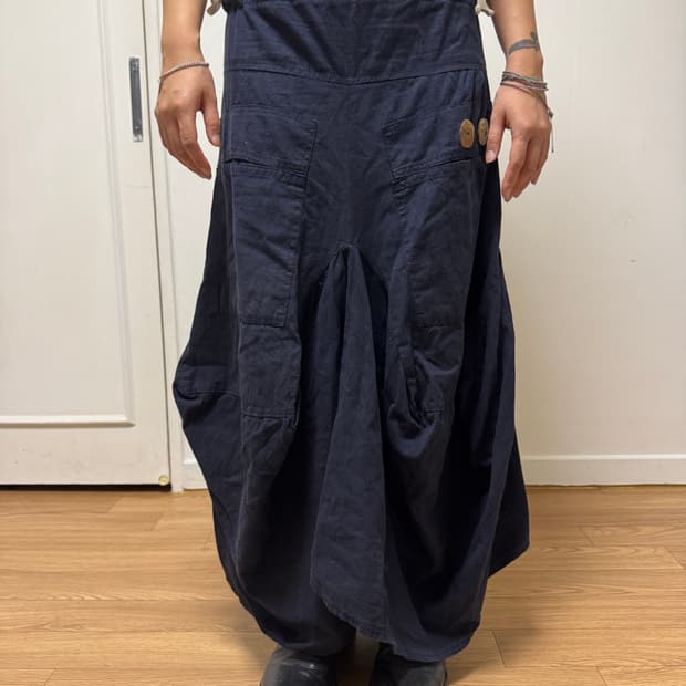 Vintage Button Ballon Skirt