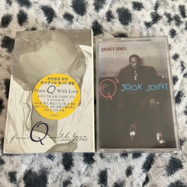퀸시존스 더블 앨범 + Q's Jook Joint 미개봉 카세트테이프