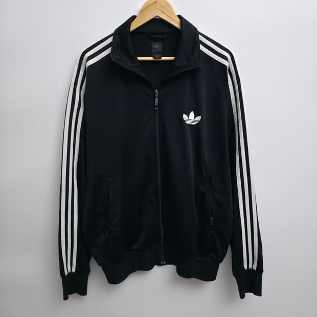 [L] 90's 아디다스 파이어버드 블랙 져지