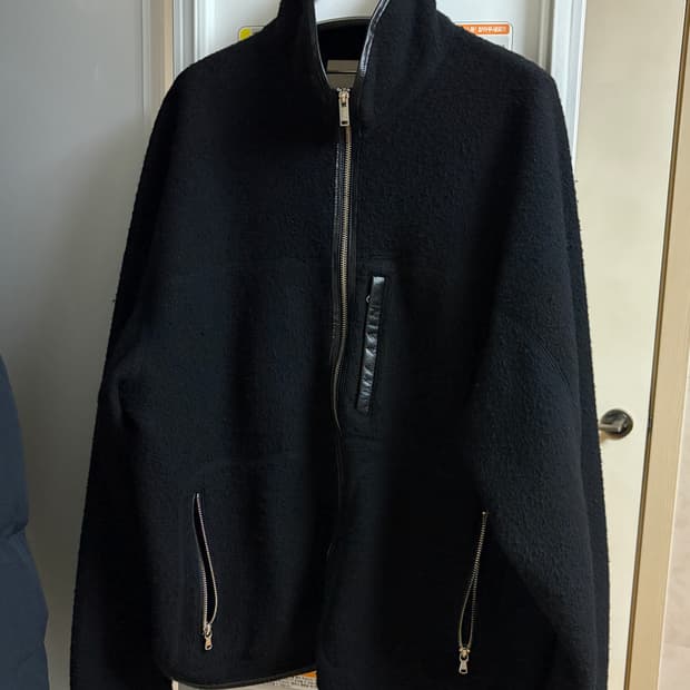 yoke wool fleece zip blouson 요크 플리스 블루종
