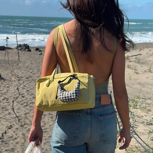 BAGGU 바쿠 나일론 보울러백 블랙