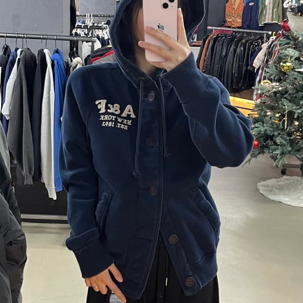 아베크롬비 후드 가디건