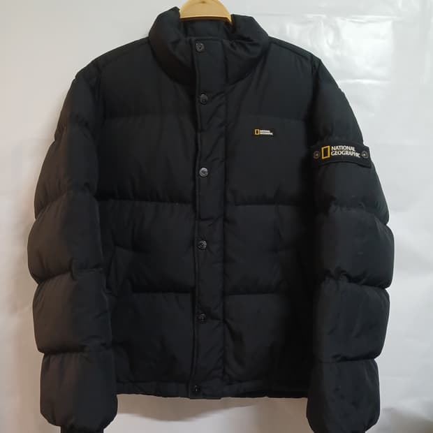 (L,100)내셔널지오그래픽 남성 레이만 숏기장 다운 점퍼