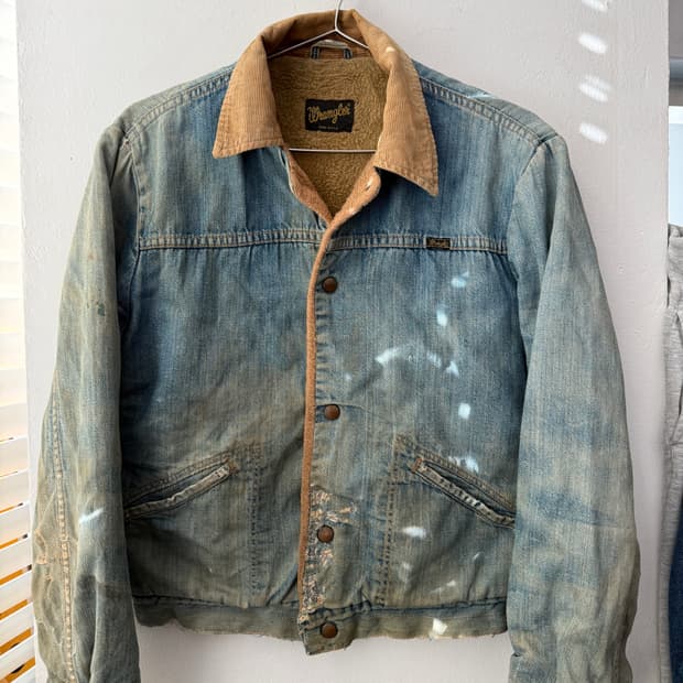 USA🇺🇸 70년대 Wrangler 쉐르파 데님자켓