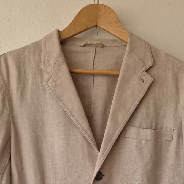 아르마니 익스체인지 남녀공용 간절기린넨자켓