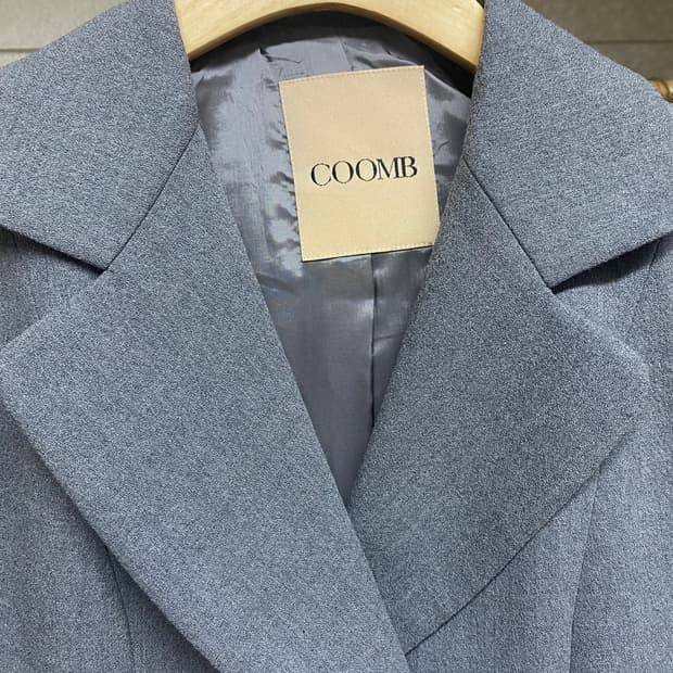 COOMB 회색 모 100% 더블 자켓