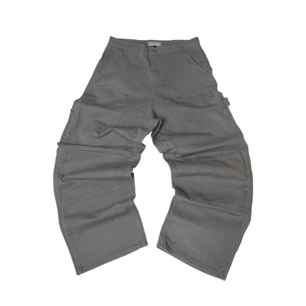 [1] 아오이로 커티드 더블니 팬츠 로우 그레이