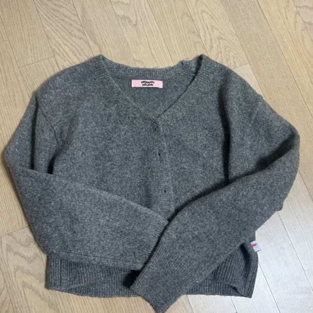 오디너리 홀리데이 크롭 가디건