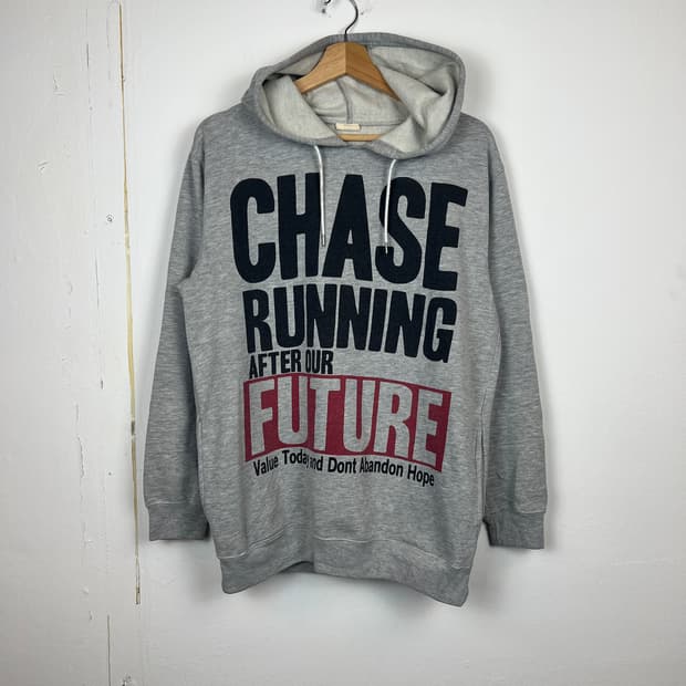 LOCK HEAVEN 그레이 프린팅 후드티 L