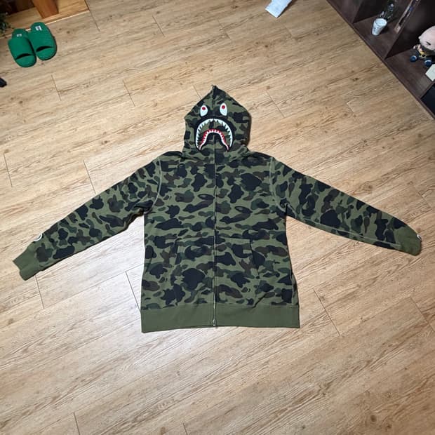 베이프 샤크 후드집업 2XL