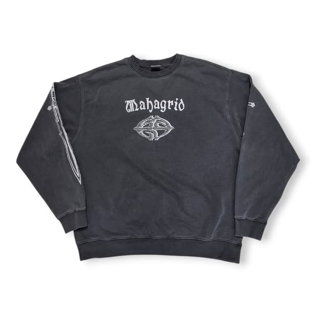 MAHAGRID 마하그리드 피그먼트 그레이 맨투맨