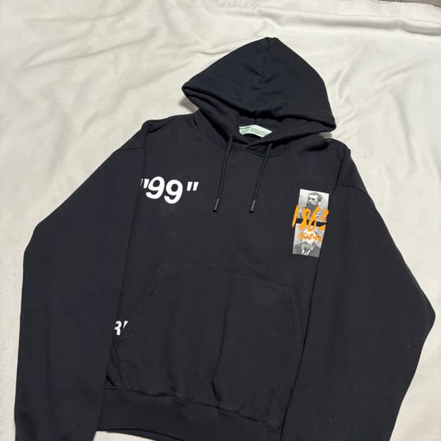 M 오퍼화이트 19ss 썸머 프린팅 후드티