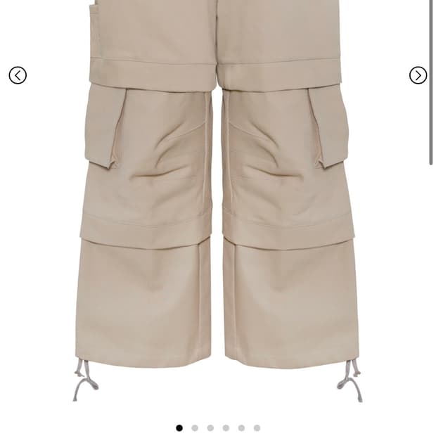 카미엔 TITAN 베이지 배기 팬츠