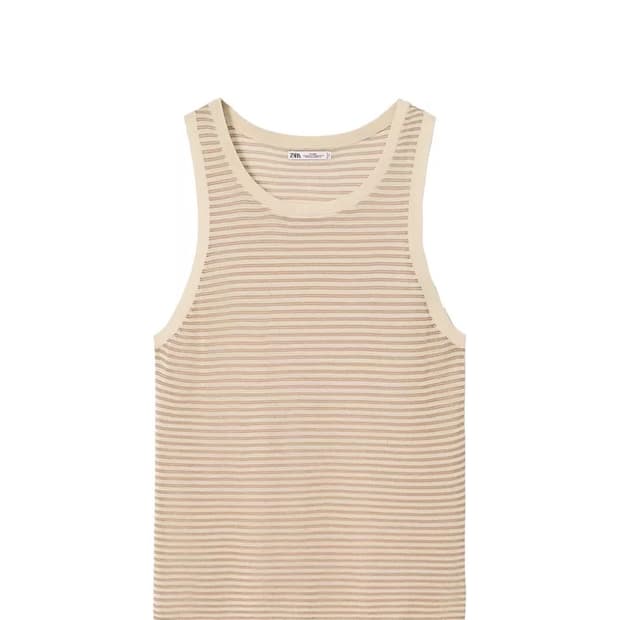 자라 니트 탱크 티셔츠(슬리브리스) M