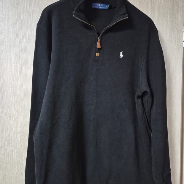 폴로 랄프로렌 블랙 하프넥 니트 긴팔티 XL