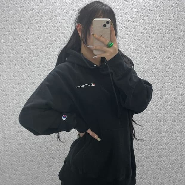 챔피온 리버스위브 올드스쿨 빈티지 기모 후드티 L C08098