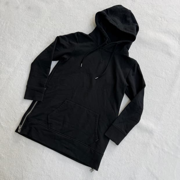 S 폴로 사이드 집업 플리스 후드티 0320T