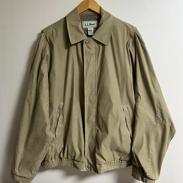 엘엘빈 베이지 블루종 자켓