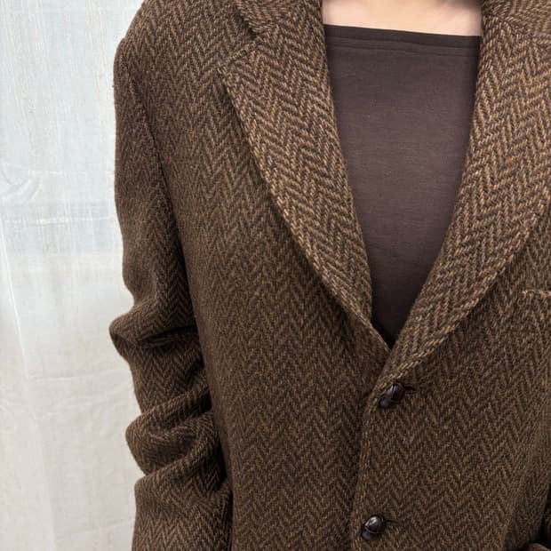 빈폴 클래식 헤링본 울 자켓