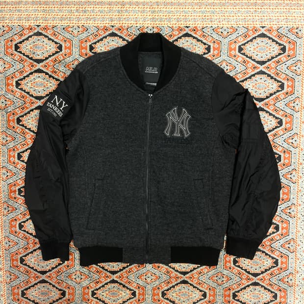 MLB 뉴욕양키스 차콜 누빔 블루종 자켓 남성95