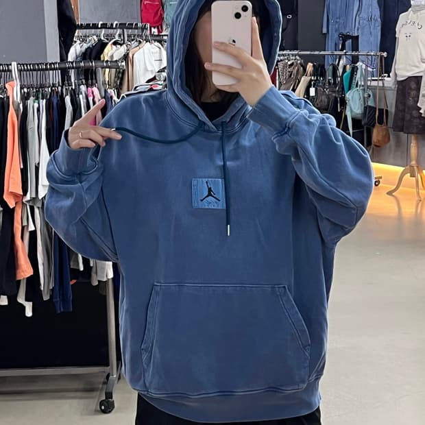 나이키 에어 조던 플라이트 에센셜 워시드 플리스 후드티 