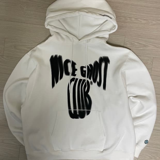 나이스고스트클럽 후드티 (오프화이트 / M)