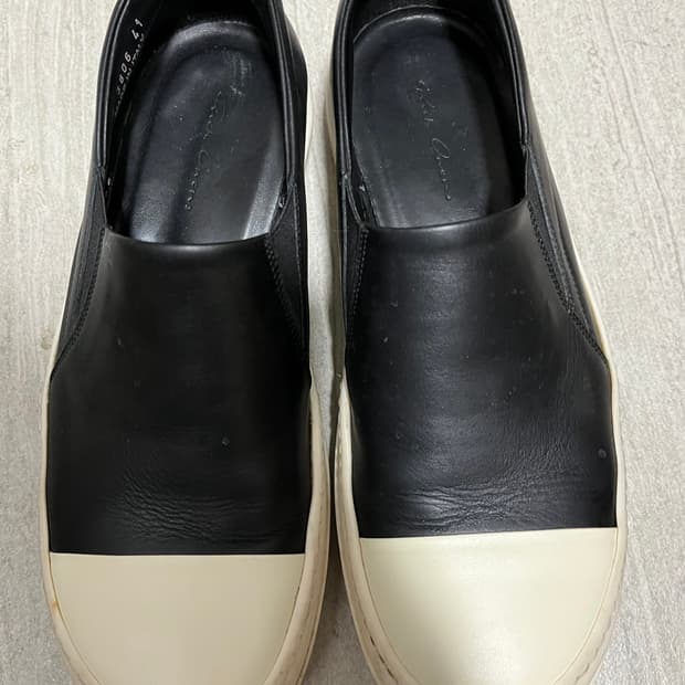 릭 오웬스 레더 슬립온 41