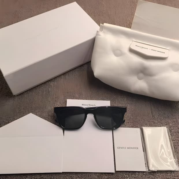 [정품/풀구성] 젠틀몬스터 x 메종 마르지엘라 MM110 블랙 선글라스